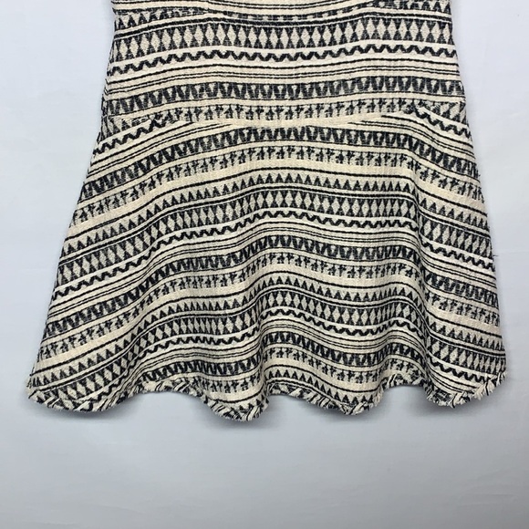 Banana Republic Black and Cream Geometric Dress - Picture 3 of 9